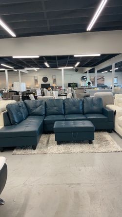 2 pc sectional with ottoman