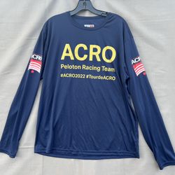 A4 ACRO Peloton Racing Team Blue Long Sleeve Shirt Adult Size XL  