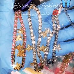 Butterfly Charm Anklets