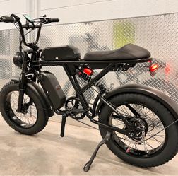 750 Watt Dual Battery Short Seat Electric E-bike, 34mph, Full Suspension