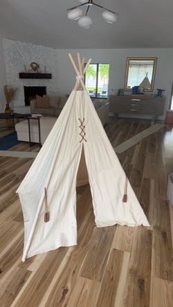 play teepee tent (or canvas playhouse tent)