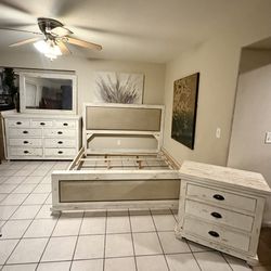 King Size Rustic Solid Wood Bedroom Set