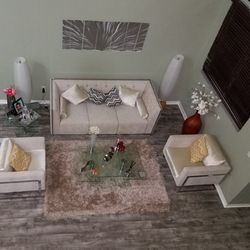 Ivory Living Room Set