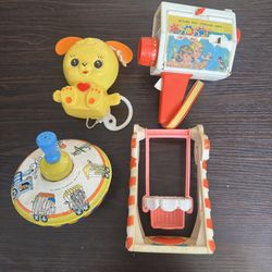 Vintage Fisher-Price Playskool Baby Toys Lot of 4