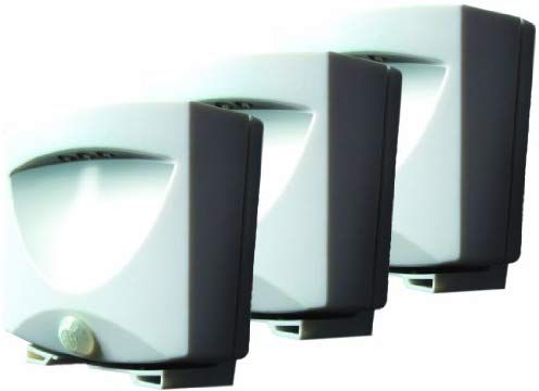 Maxsa Innovations 43341 3 Pack Battery Ed Motion Activated Maxsa Innovations 43341 3 Pack Battery Ed Motion Activated Outdoor Night Light In White