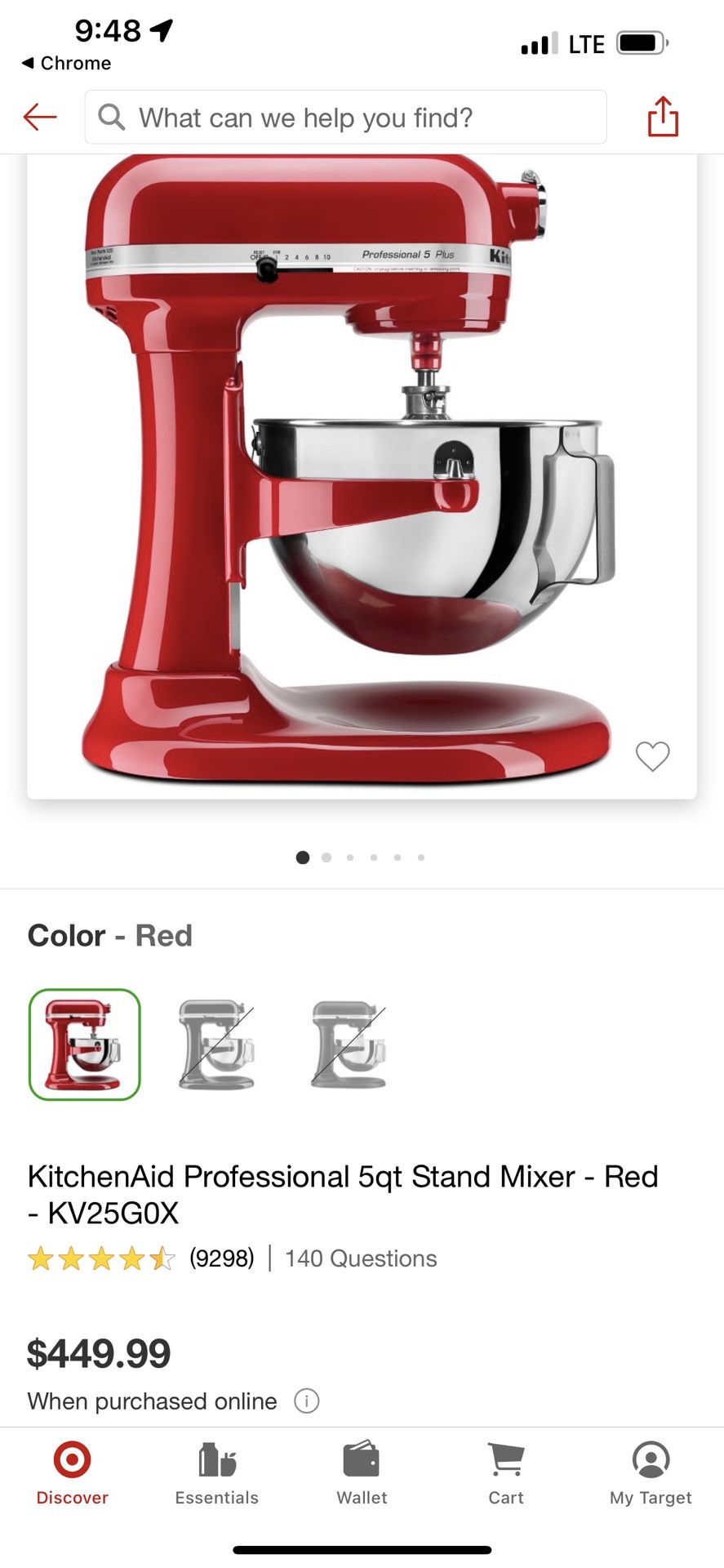 KitchenAid Professional 5 Plus Stand Mixer