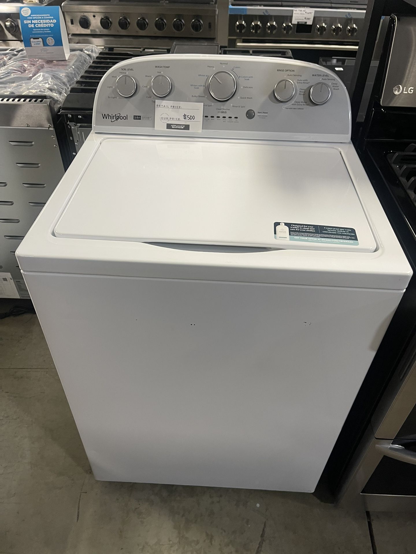WHIRLPOOL TOP LOAD WASHER WITH AGITATOR Home & Garden
