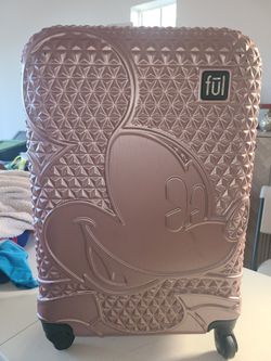 Ful Mickey Rose Pink Spinner Luggage