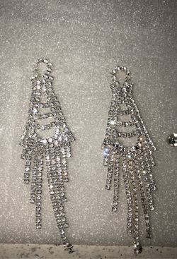silver earrings