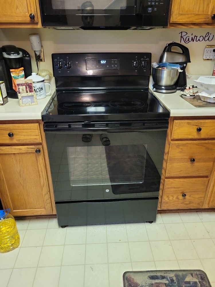 The refrigerator is made by, Frigidaire Thts Black The Stove Is made my EG Thts Black As Well.