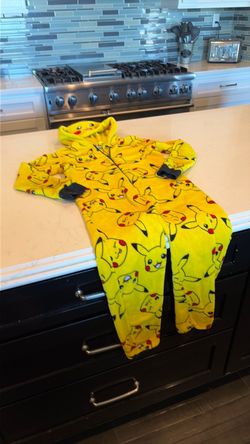 Pikachu Fleece Kids Onesie Pajamas