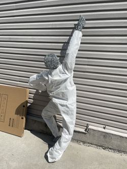 “Awesome “   Vintage Mid Century Abstract Fine Art Twisted Wire Man Climber  Sculpture Figurine LARGE( Insane Sculpture)