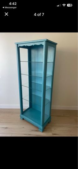 Wood and glass shelf