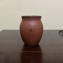 Tito's Handmade Vodka Ceramic Terracotta Mug Cup Austin Texas Barware Rare