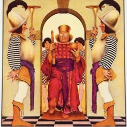 Original Vintage 1970 Print Poster Maxfield Parrish Fine Art Deco Artist Antique Collectible Neo Classical Allegory Allegorical Painter