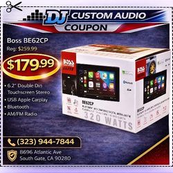 Boss Elite Apple Car Play Double Din Touchscreen Stereo System USB MP3 Bluetooth 320 Watts BE62CP 🚨 Payment Options Available 🚨 No Credit Needed 🚨 