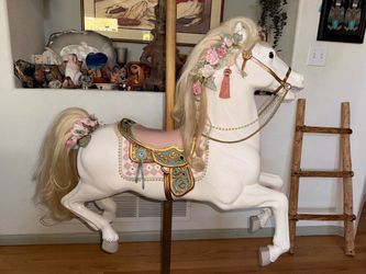Unique Beautiful Vintage Custom Large Display Carousel Horse