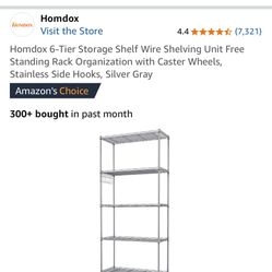 Metal Wire Shelving On Wheels