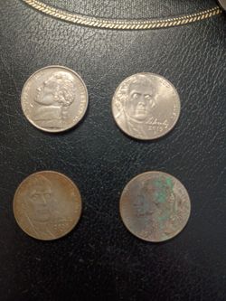 Assorted coins us pride