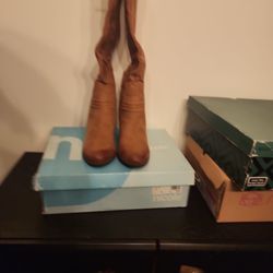 knee high wedge boots