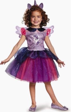 Disguise Twilight Sparkle Tutu Deluxe My Little Pony Costume, Small/4-6X , Purple Worn Once