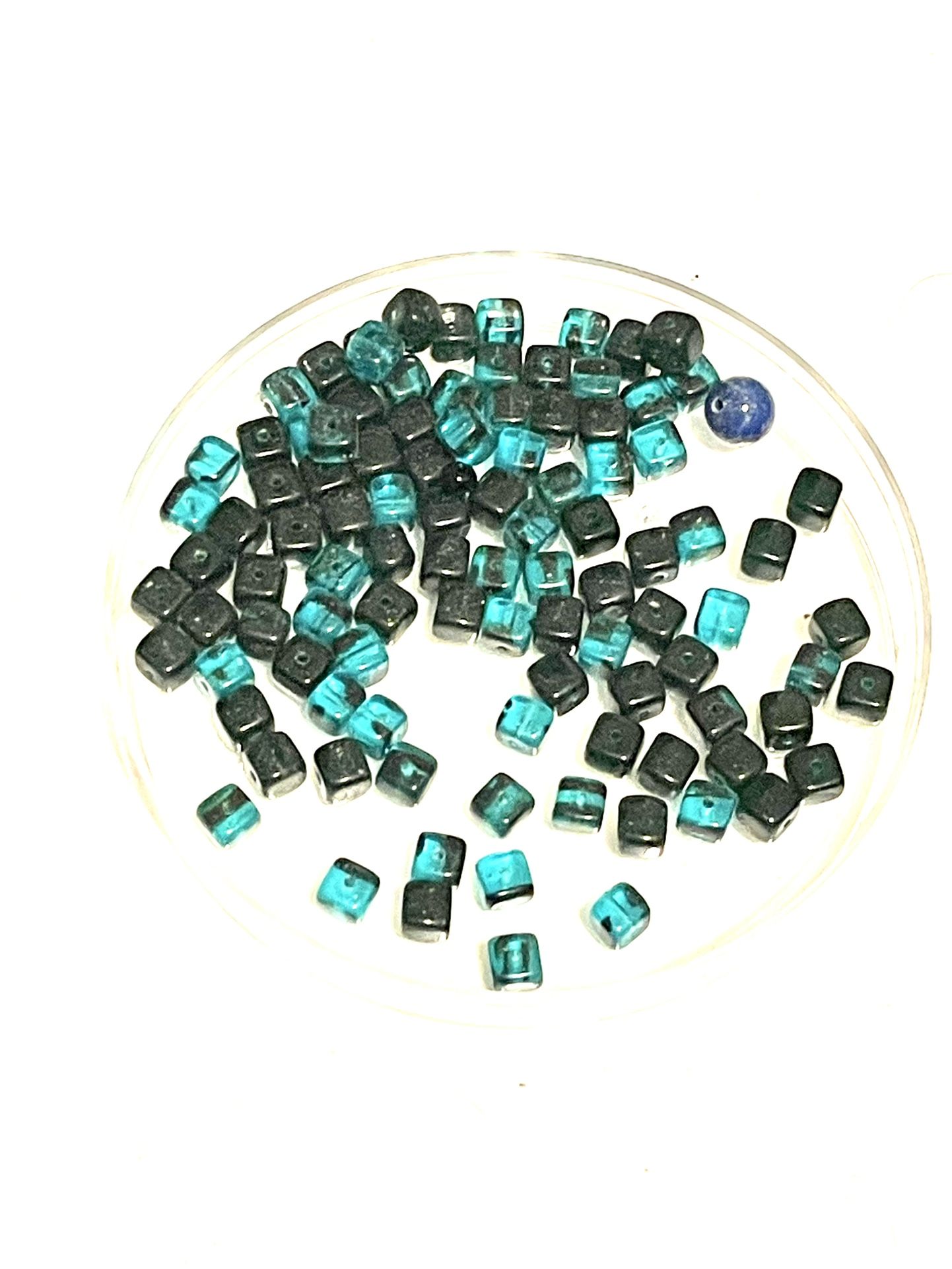 Lot Of Turquoise Glass Beads 