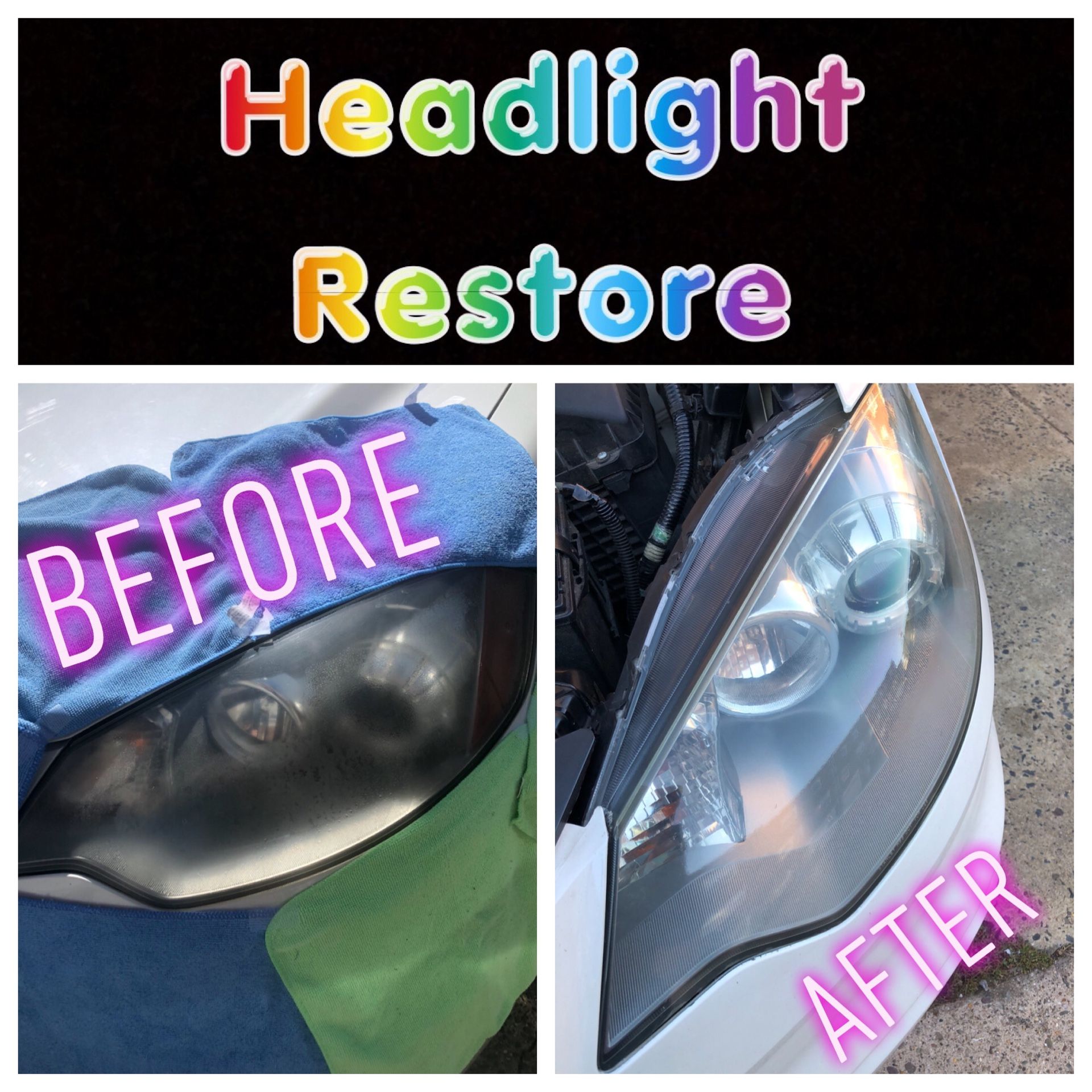 Restore your Headlights don’t waste money on new