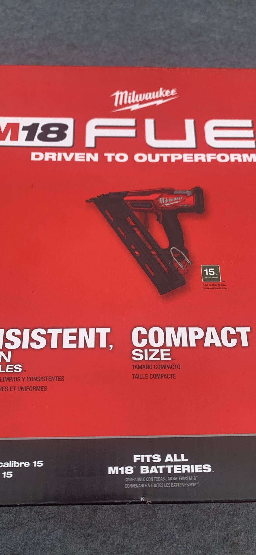 Milwaukee M18 FUEL 18-Volt Lithium-Ion Brushless Cordless Gen II 15-Gauge Angled Finish Nailer (Tool-Only)