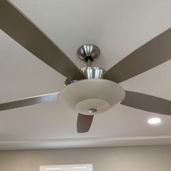 MinkaAire Ceiling Fan Gray Blades/ Stainless