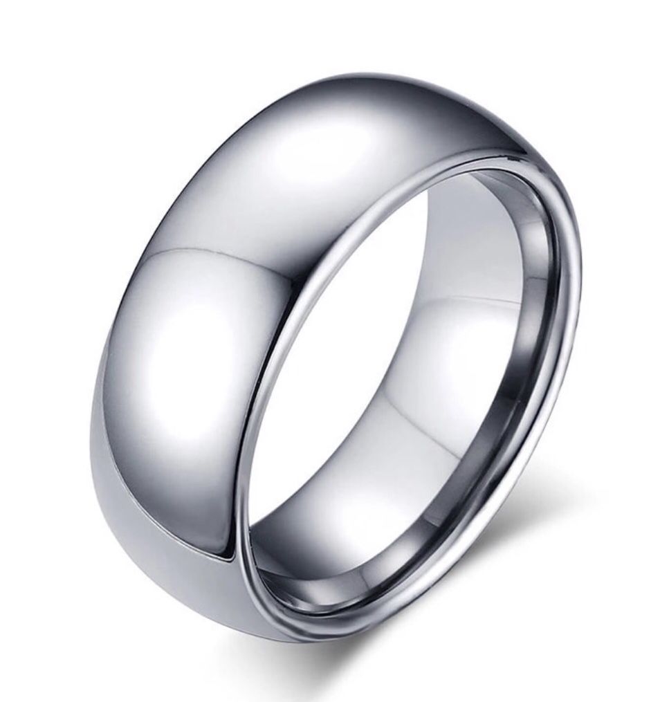 New 18 k white gold men’s wedding ring men’s wedding band wedding ring set engagement ring