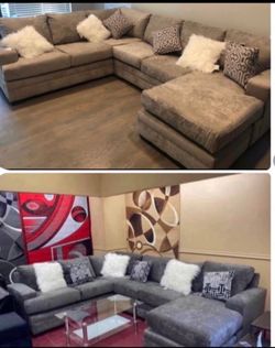Large Sectional Sofa with Chaise