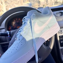 Nike Dunk Sneakers Baby Blue /white Size 11 