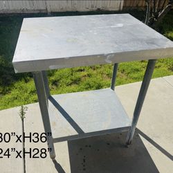 Stainless Steel Work Table with Undershelf