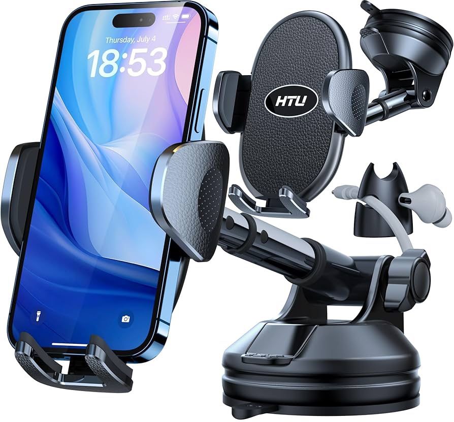 2025 Upgraded for Magsafe Car Mount [80LBS Strongest Suction & Military-Grade] Powerful Magnetic Cell Phone Holder for Car Dashboard Windshield for iP