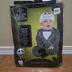 Jack Skellington Costume (6-12m)