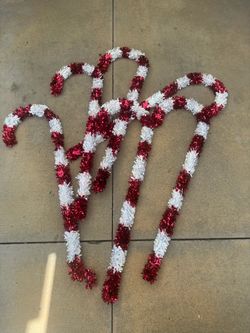 Holiday Decor Candy Canes- Lot of (7)