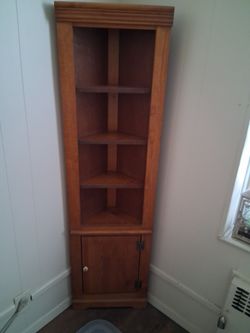 Wood corner cabinet