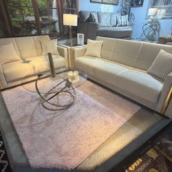 ⭐ 3-IN-1 SOFA & LOVESEAT SET! ⭐  Sit • Sleep • Storage in BOTH pieces! 