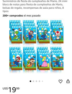 Super mario mini notebook