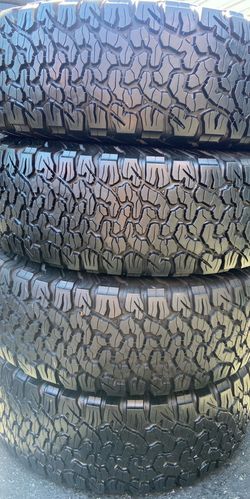 4 Llantas Semi-nuevas BFGoodrich Ko2 37x12.50R17 $800 las 4