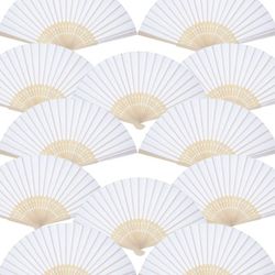 Handheld White Fans (42)