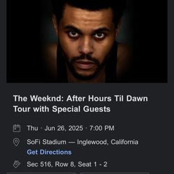 The Weeknd: After Hours Til Dawn Tour