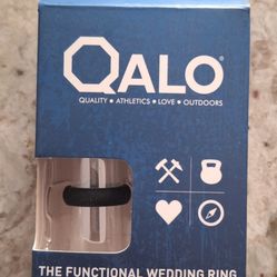 (SB - 2)   QALO WOMEN'S SILICONE RING SIBLACK 