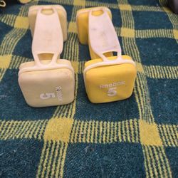 5lb Dumbbells W/ Handle Strap