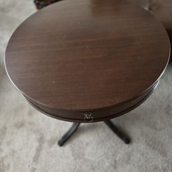 Antique Mahogany Drum Table