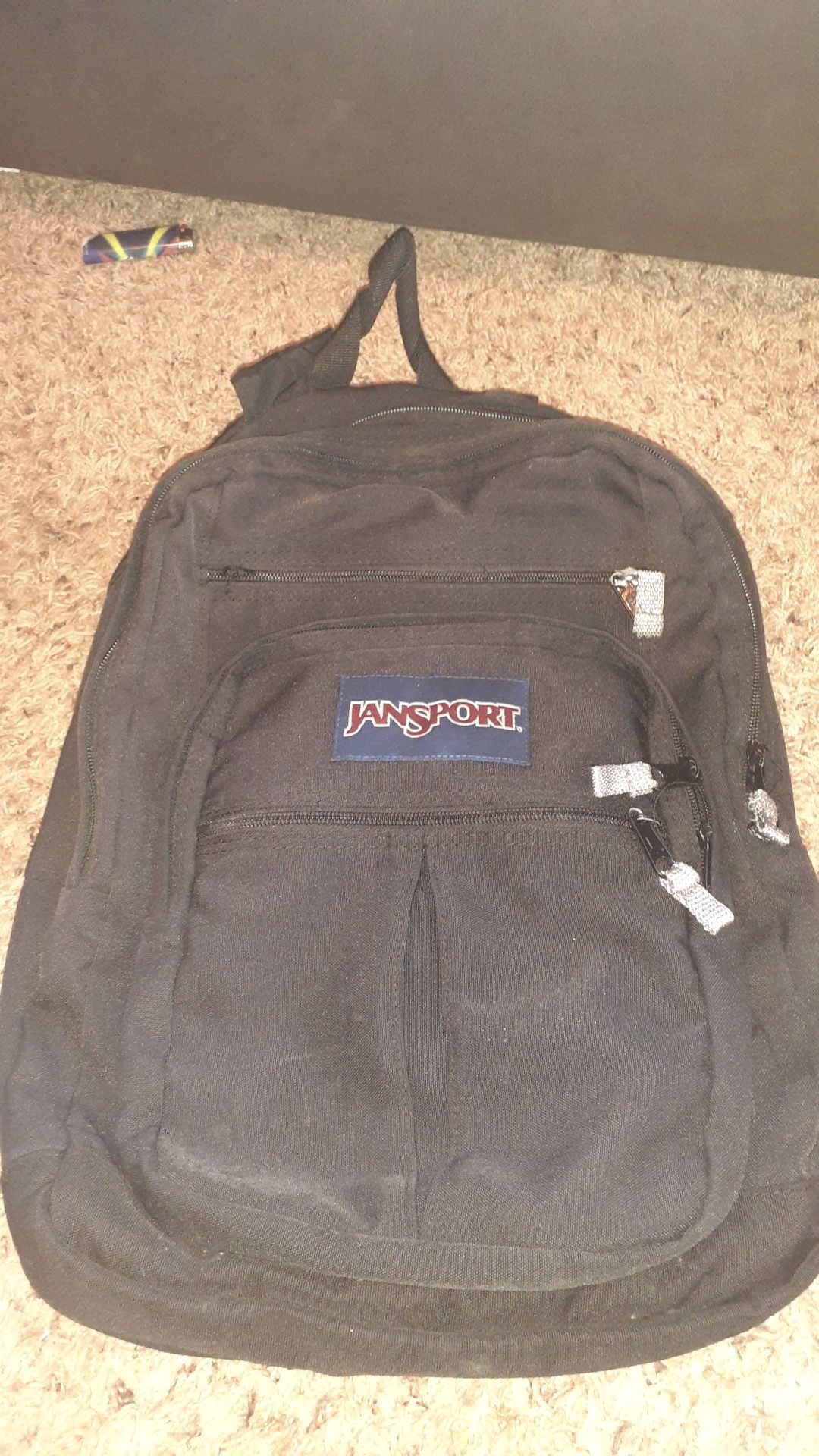 Regular Size Black Jansport Backpack