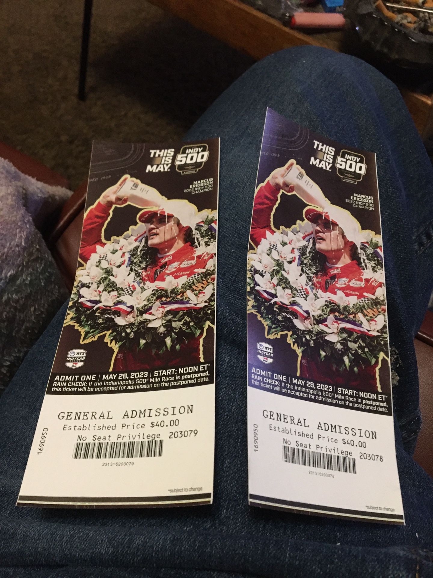 Indianapolis 500 General Admission Tickets 