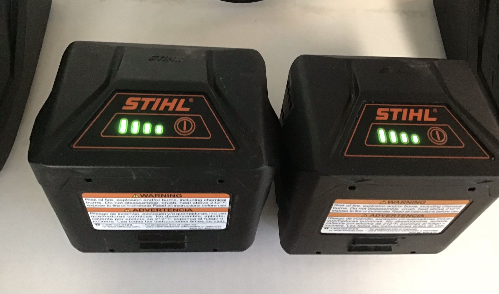 Still A10 And A30 Mower And Weed eater Batteries With Two Chargers /