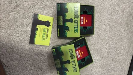 Zombie Kittens Card Game - lot of 2