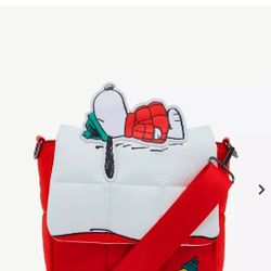Peanuts Snoopy Puffer Crossbody Bag